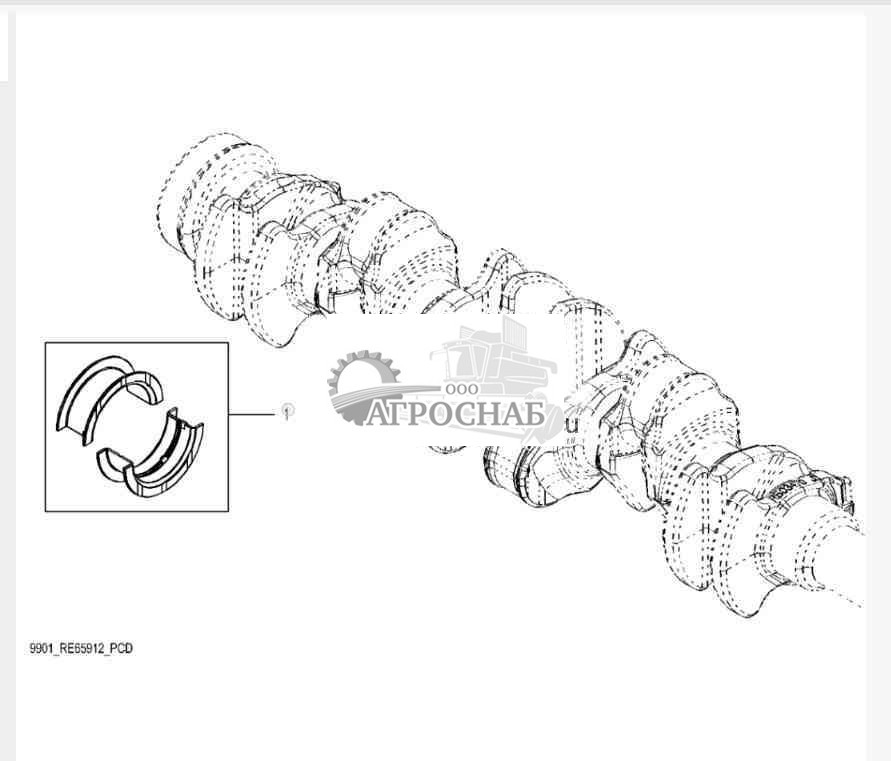 9901 Комплект упорных подшипников 